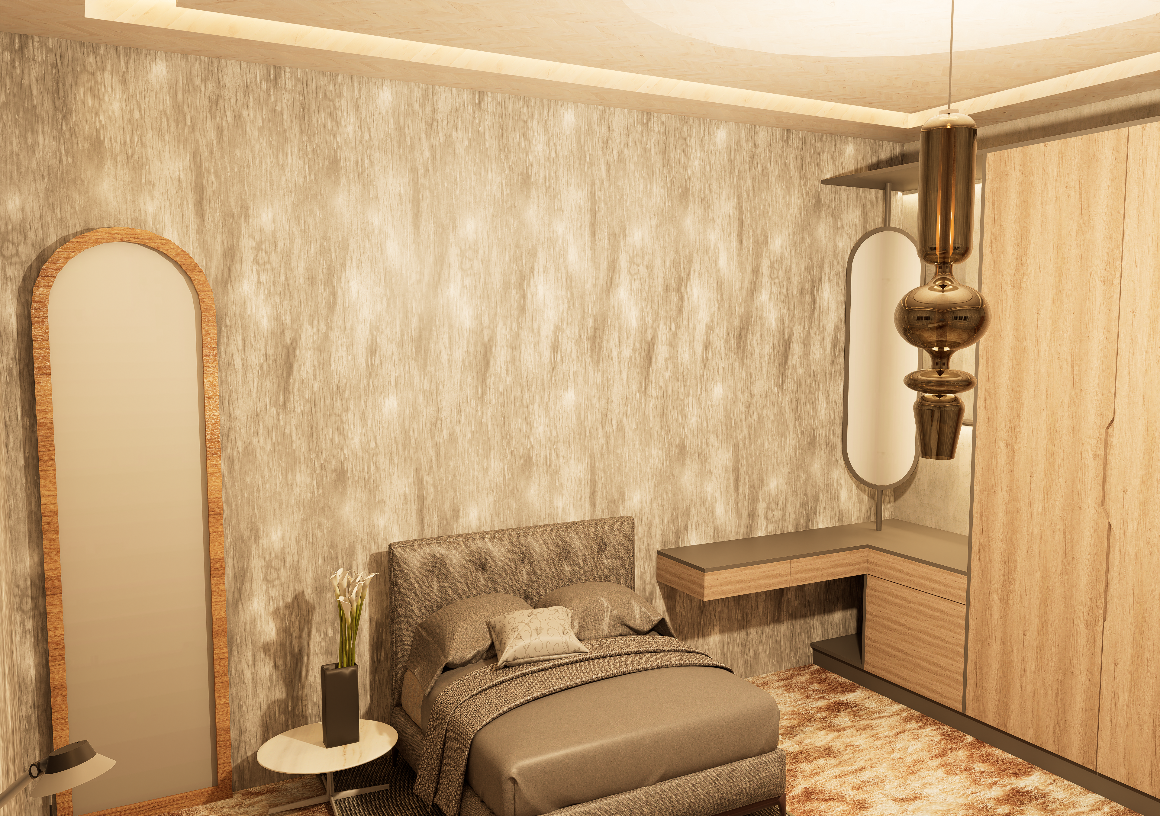 Warm Minimalist Interior Design Scene 13